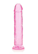 Realrock Realistic Straight Pink Dildo 10 inches by Shots Toys for anal and vaginal stimulation.