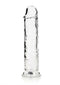 Realrock Realistic 11-inch Clear Straight Dildo from Shots Toys with lifelike design for pleasure