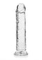 Transparent Realrock Realistic Straight Dildo 11 inches by Shots Toys with lifelike details.