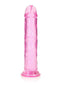 Realrock Crystal Clear Realistic Pink Dildo 11 inches transparent pleasure toy for vaginal and anal play