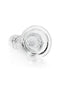 Realrock Crystal Clear Dildo 11 inches from Shots Toys on white background promotes transparent and precise stimulation.