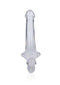 Shots Toys Realrock Strapless Strap-On 6 Inches - Crystal Clear Double Dildo for Shared Pleasure