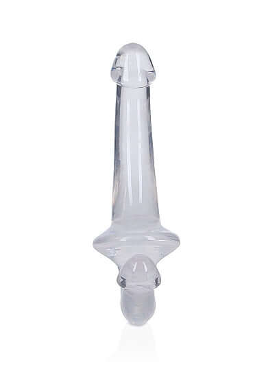 Crystal Clear Double Dildo - Shots Toys Realrock Strapless Strap-On 6 Inches for Shared Pleasure
