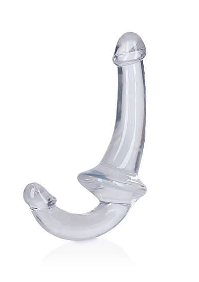 Crystal Clear Shots Toys Realrock Strapless Strap-On 6 Inches Double Dildo for Shared Pleasure