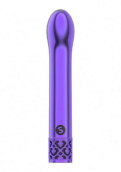 SHOTS AMERICA Royal Gems Jewel Purple ABS Plastic Bullet Vibrator Rechargeable at $23.99