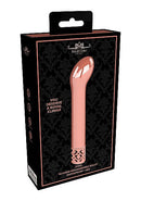 SHOTS AMERICA Royal Gems Jewel Rose Gold ABS Plastic Bullet Vibrator Rechargeable at $23.99