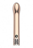 SHOTS AMERICA Royal Gems Jewel Rose Gold ABS Plastic Bullet Vibrator Rechargeable at $23.99
