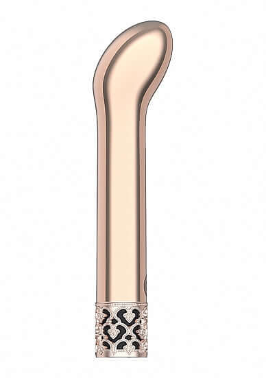 SHOTS AMERICA Royal Gems Jewel Rose Gold ABS Plastic Bullet Vibrator Rechargeable at $23.99