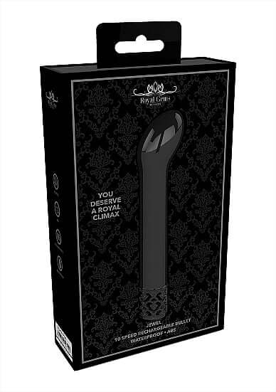 Royal Gems Jewel G-Spot Gunmetal Plastic Vibrator Rechargeable