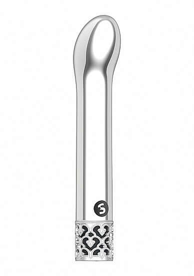 Royal Gems Jewel G-Spot Silver ABS Plastic G-Spot Vibrator Rechargeable