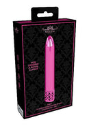 SHOTS AMERICA Royal Gems Shiny Pink ABS Plastic Bullet Vibrator Rechargeable at $23.99