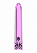 SHOTS AMERICA Royal Gems Shiny Pink ABS Plastic Bullet Vibrator Rechargeable at $23.99