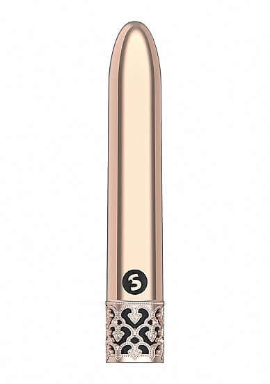 SHOTS AMERICA Royal Gems Shiny Rose ABS Plastic Bullet Vibrator Rechargeable at $23.99