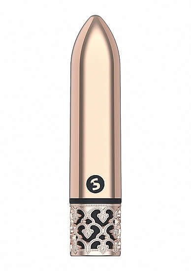 SHOTS AMERICA Royal Gems Glamour Rose ABS Bullet Vibrator Rechargeable at $23.99