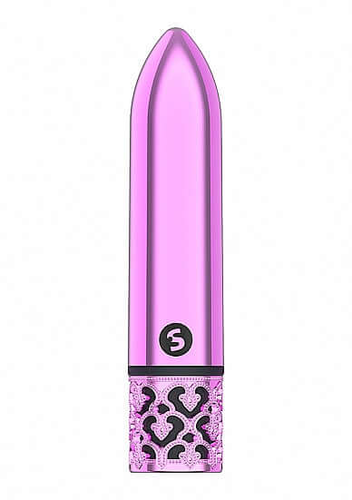 SHOTS AMERICA Royal Gems Glamour Pink ABS Bullet Vibrator Rechargeable at $23.99