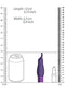 SHOTS AMERICA Royal Gems Sparkle Purple Rechargeable Silicone Bullet Vibrator at $34.99