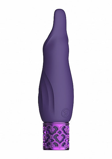 SHOTS AMERICA Royal Gems Sparkle Purple Rechargeable Silicone Bullet Vibrator at $34.99