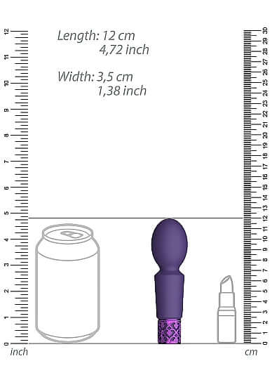 SHOTS AMERICA Royal Gems Brilliant Purple Rechargeable Silicone Bullet Vibrator at $34.99