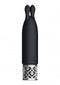 Royal Gems Twinkle Silicone Bullet Vibrator Rechargeable Black