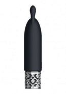 Royal Gems Twinkle Silicone Bullet Vibrator Rechargeable Black