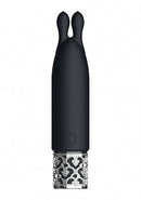 Royal Gems Twinkle Silicone Bullet Vibrator Rechargeable Black