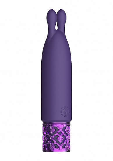 Royal Gems Twinkle Silicone Bullet Vibrator Rechargeable Purple