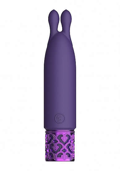 Royal Gems Twinkle Silicone Bullet Vibrator Rechargeable Purple