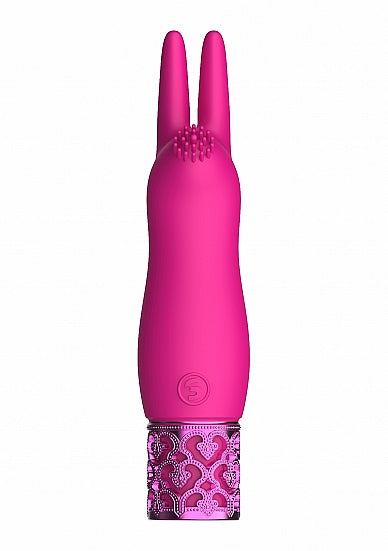 SHOTS AMERICA Royal Gems Elegance Pink Rechargeable Silicone Bullet Vibrator at $34.99