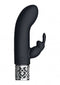 SHOTS AMERICA Royal Gems Dazzling Black Rechargeable Silicone Bullet Vibrator at $34.99