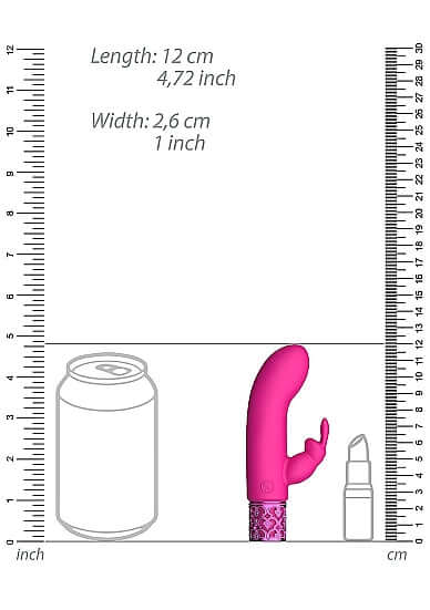 ROYAL GEMS DAZZLING PINK RECHARGEABLE SILICONE BULLET-2