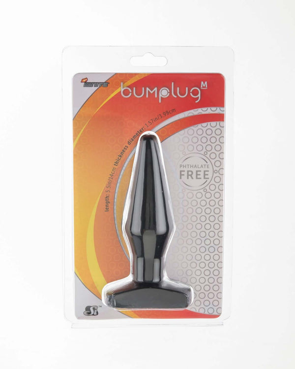 SI Novelties Ignite Butt Plug Black Dark Skin Tone Medium at $9.99