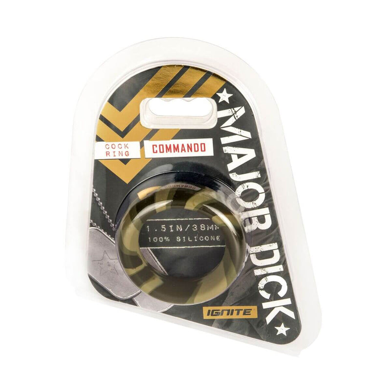 SI Novelties Major Dick Commando 1.5 inches Wide Silicone Cock Ring at $8.99