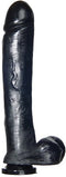 SI Novelties Exxxtreme Dong with Suction Cup Black 12 inches at $39.99