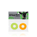 SI Novelties Si Novelties Power Stretch Donuts 2 Pack Orange and Green Cock Rings at $2.99