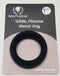 WIDE SILICONE DONUT RING BLACK 1.5 "-0