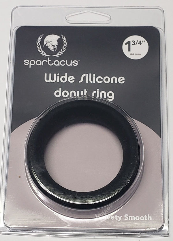 WIDE SILICONE DONUT RING BLACK 1.75 "-0
