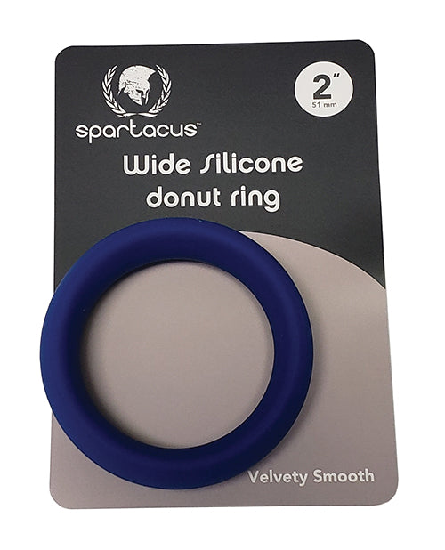 WIDE SILICONE DONUT RING BLUE 2 "-0