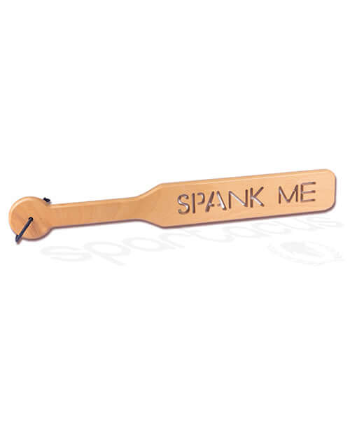 Spartacus 40cm Zelkova Wood Paddle with Impression Spank Me at $19.99