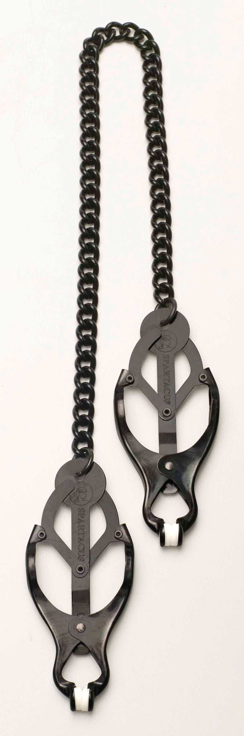 Blackline Endurance Butterfly Nipple Clamps with Link Chain for Intense Nipple Stimulation