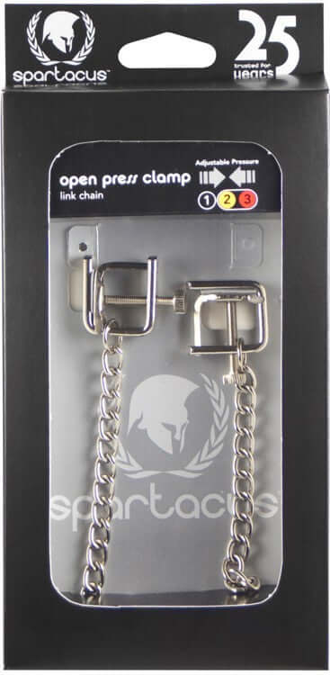 Spartacus Black Adjustable Press Nipple Clamps from Spartacus at $17.99