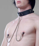 Spartacus COLLAR W/ ATTACHED NIPPLE CLAMPS at $46.99