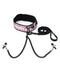 Spartacus Spartacus Faux Leather Collar with Nipple Clamps Pink at $24.99