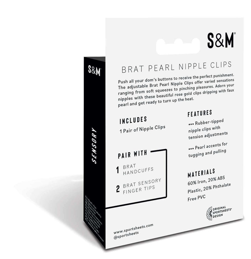 S&M BRAT PEARL NIPPLE CLIPS-0