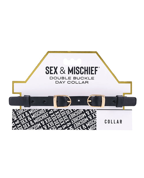 SEX & MISCHIEF DOUBLE BUCKLE DAY COLLAR-0