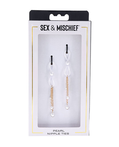 SEX & MISCHIEF PEARL NIPPLE TIES-0