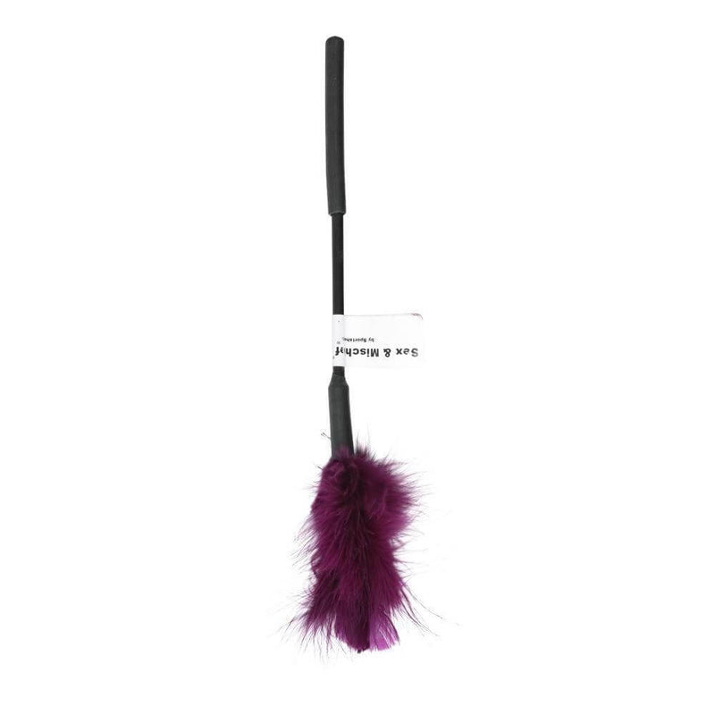 SEX & MISCHIEF FEATHER TICKLER 7IN PURPLE-0