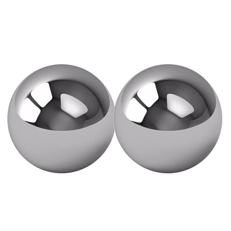100% stainless steel Sportsheets Steele Balls for enhancing sensual fitness and intimate confidence.