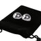 Stainless steel balls on a black pouch, designed for sensual fitness and intimate confidence enhancement.