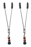 SEX & MISCHIEF NIPPLE CLIPS RUBY BLACK-0