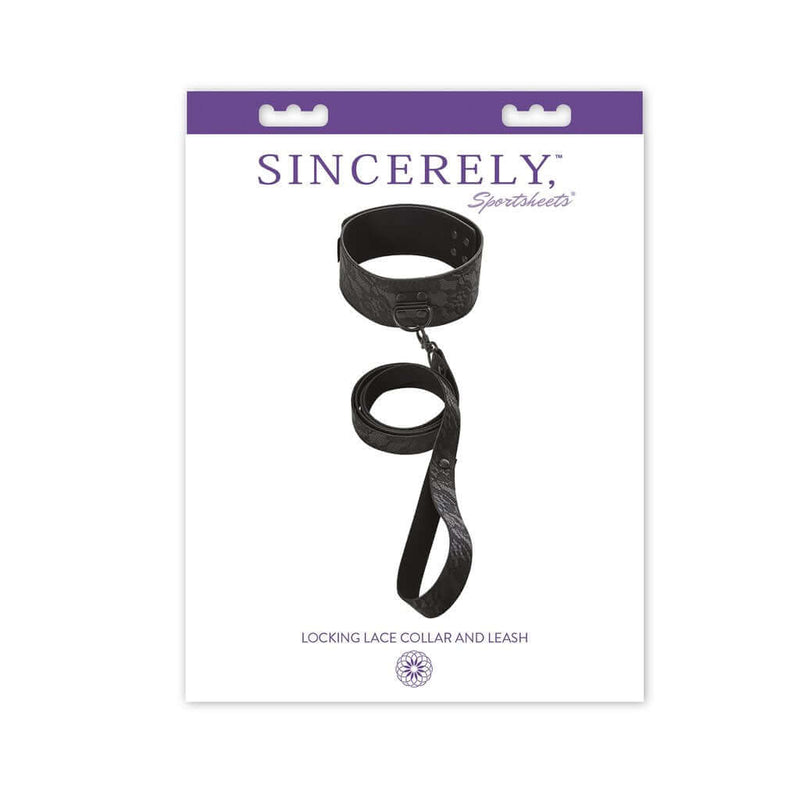Sport Sheets Sincerely Locking Lace Collar and Leash at $23.99